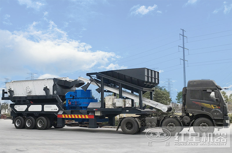 移動(dòng)制砂機(jī)出廠，發(fā)往用戶(hù)所在地