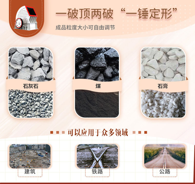 錘破一機(jī)兩用，可自成一條生產(chǎn)線